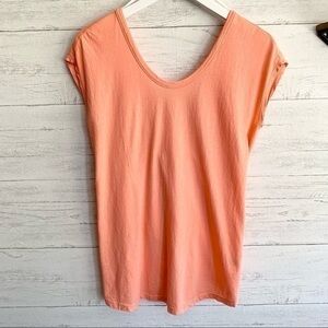 LAmade Orange Maternity Tee Size small